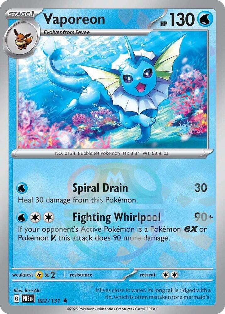 Vaporeon (Master Ball Pattern) - Prismatic Evolutions
