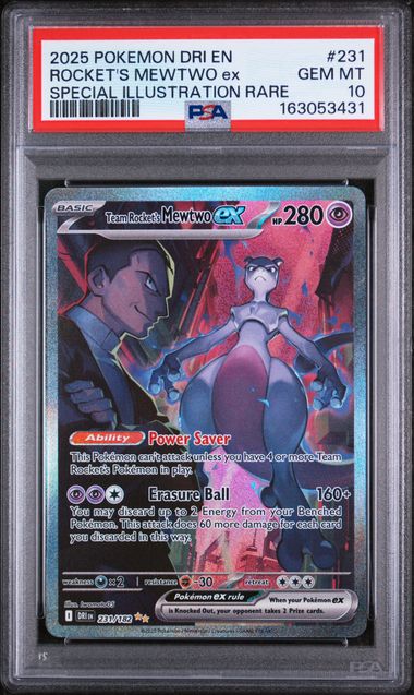 Team Rocket's Mewtwo ex - Destined Rivals - PSA 10