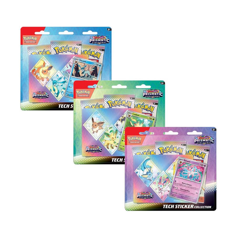 Prismatic Evolutions Tech Sticker Collection CJ's Card Shop Prismatic Evolutions Tech Sticker Collection CJ's Card Shop