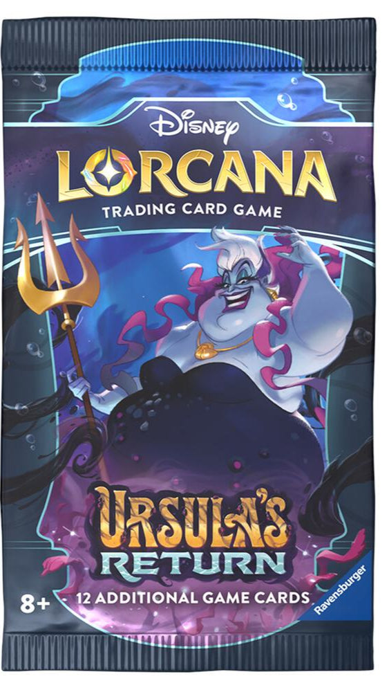 ursula booster box Disney Lorcana: Ursula's Return - Ursula's Return Each Disney Lorcana Booster Pack contains 12 random cards Disney Lorcana Trading Card Game: