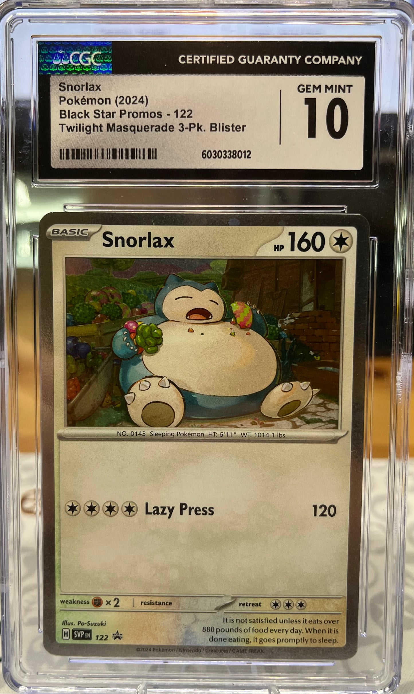 Snorlax - Promo - CGC 10
