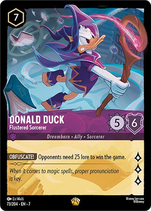 Donald Duck - Flustered Sorcerer - Archazia's Island (7) Cold Foil