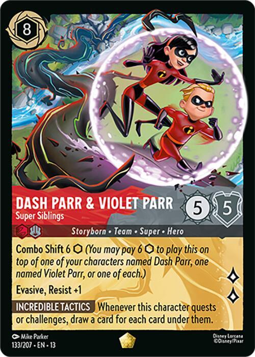 Dash Parr & Violet Parr - Super Siblings - Attack of the Vine! (13) Coldfoil