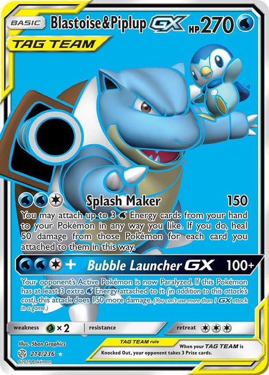 Blastoise & Piplup GX - Cosmic Eclipse