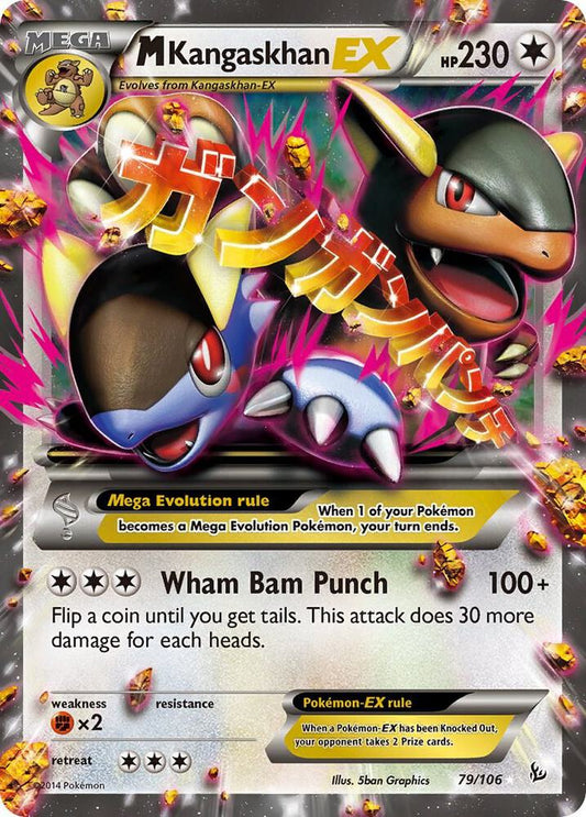 M Kangaskhan ex - XY Flashfire (Damaged - See notes)