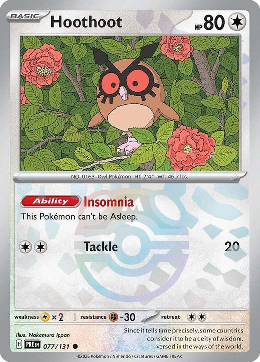 Hoothoot Masterball - Prismatic Evolutions
