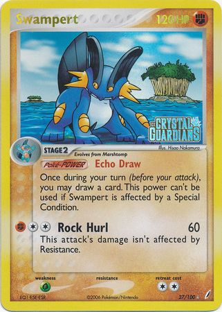 Swampert (Stamped) - Crystal Guardians (Read Condition notes)