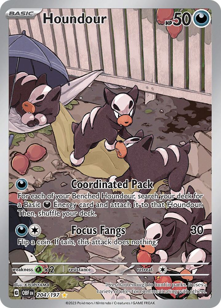 Houndour  - Obsidian Flames